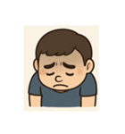 ぽっちゃり男性リアクション（個別スタンプ：5）