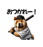 リアル野球チャウチャウ（個別スタンプ：5）