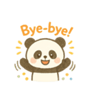 かわいいパンダのリアクション（個別スタンプ：5）