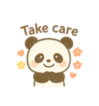 かわいいパンダのリアクション（個別スタンプ：9）