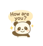 かわいいパンダのリアクション（個別スタンプ：10）