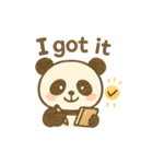 かわいいパンダのリアクション（個別スタンプ：16）