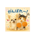 チワワくんと猫ちゃん(実写ver.)（個別スタンプ：15）