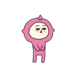 [アレンジ用]眠そうな桃ちゃん（個別スタンプ：15）