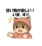 ピンクの帽子の可愛い子猫（個別スタンプ：13）