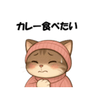 ピンクの帽子の可愛い子猫（個別スタンプ：15）