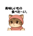 ピンクの帽子の可愛い子猫（個別スタンプ：19）