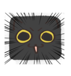 猫の顔だけスタンプ くろ（個別スタンプ：30）