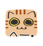 猫の顔だけスタンプ ちゃとら（個別スタンプ：7）