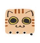 猫の顔だけスタンプ ちゃとら（個別スタンプ：8）