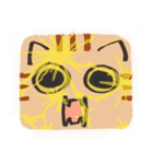 猫の顔だけスタンプ ちゃとら（個別スタンプ：17）