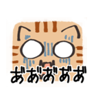 猫の顔だけスタンプ ちゃとら（個別スタンプ：19）