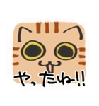 猫の顔だけスタンプ ちゃとら（個別スタンプ：31）