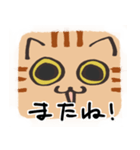 猫の顔だけスタンプ ちゃとら（個別スタンプ：35）