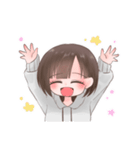 気まぐれ女子❦（ショートボブ女子）（個別スタンプ：1）