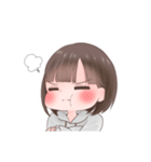 気まぐれ女子❦（ショートボブ女子）（個別スタンプ：2）