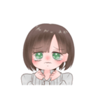気まぐれ女子❦（ショートボブ女子）（個別スタンプ：3）
