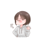 気まぐれ女子❦（ショートボブ女子）（個別スタンプ：6）