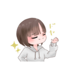 気まぐれ女子❦（ショートボブ女子）（個別スタンプ：9）