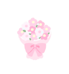 組み合わせてつくるオリジナル花束スタンプ（個別スタンプ：1）