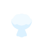 組み合わせてつくるオリジナル花束スタンプ（個別スタンプ：8）