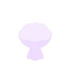組み合わせてつくるオリジナル花束スタンプ（個別スタンプ：9）