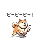 くすっと笑えるフレーズの太っちょ柴犬（個別スタンプ：24）
