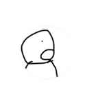 動く！謎の透明なキャラ（個別スタンプ：1）