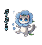 ネモフィラにゃん①……..（個別スタンプ：22）