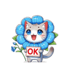 ネモフィラにゃん①……..（個別スタンプ：39）