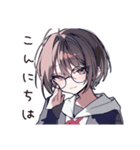 やらかし反省女子の赤走（個別スタンプ：3）