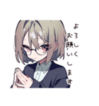 やらかし反省女子の赤走（個別スタンプ：5）