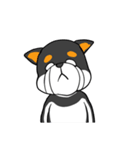 お風呂が待ち遠しい黒柴（個別スタンプ：1）
