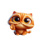 イライラ猫 うんざり返信（個別スタンプ：16）