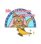 アラブ（イスラム）猫と魔法のランプ（英）（個別スタンプ：2）