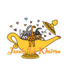 アラブ（イスラム）猫と魔法のランプ（英）（個別スタンプ：16）