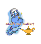 アラブ（イスラム）猫と魔法のランプ（英）（個別スタンプ：23）