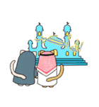 アラブ（イスラム）猫と魔法のランプ（英）（個別スタンプ：37）