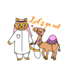 アラブ（イスラム）猫と魔法のランプ（英）（個別スタンプ：38）