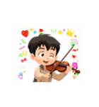 バイオリン男子 かわいい 動く（個別スタンプ：16）