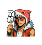 介護のミカタシャークマン（個別スタンプ：3）