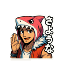 介護のミカタシャークマン（個別スタンプ：5）