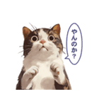 猫様がお腹を見せながらこちらを見てくる（個別スタンプ：6）