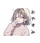優しく断る気遣い女子（個別スタンプ：4）