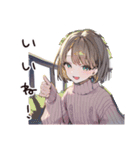 優しく断る気遣い女子（個別スタンプ：11）