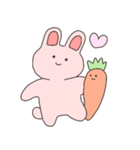 うさぎとにんじんは恋人（個別スタンプ：1）