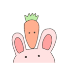 うさぎとにんじんは恋人（個別スタンプ：4）