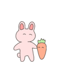 うさぎとにんじんは恋人（個別スタンプ：6）
