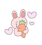 うさぎとにんじんは恋人（個別スタンプ：24）
