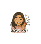 可愛いアンナのスタンプ（個別スタンプ：1）